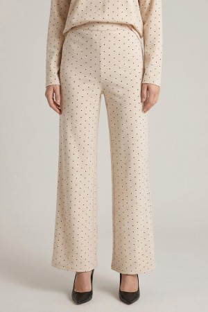 8990P<br/>POLKA DOT KNIT PANTS